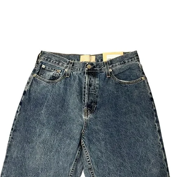 Everlane 90's The Cheeky Straight Medium Blue Button Fly Jeans 30 - Picture 9 of 13